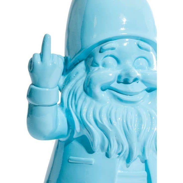 Medium Bright Blue "Naughty Gnome" Figure