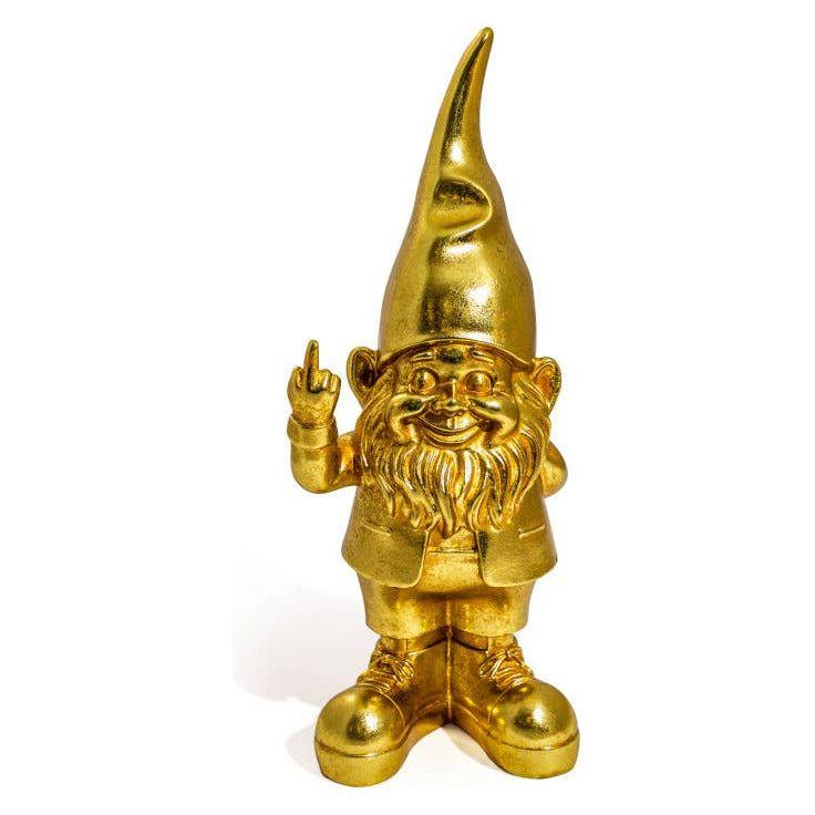Medium Gold "Naughty Gnome" Figure