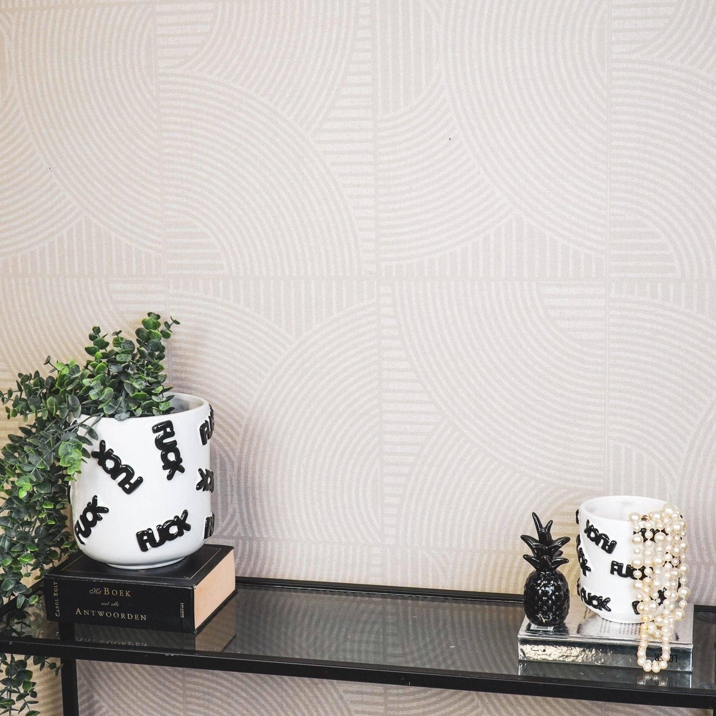 Naught F**K Pot Black and white