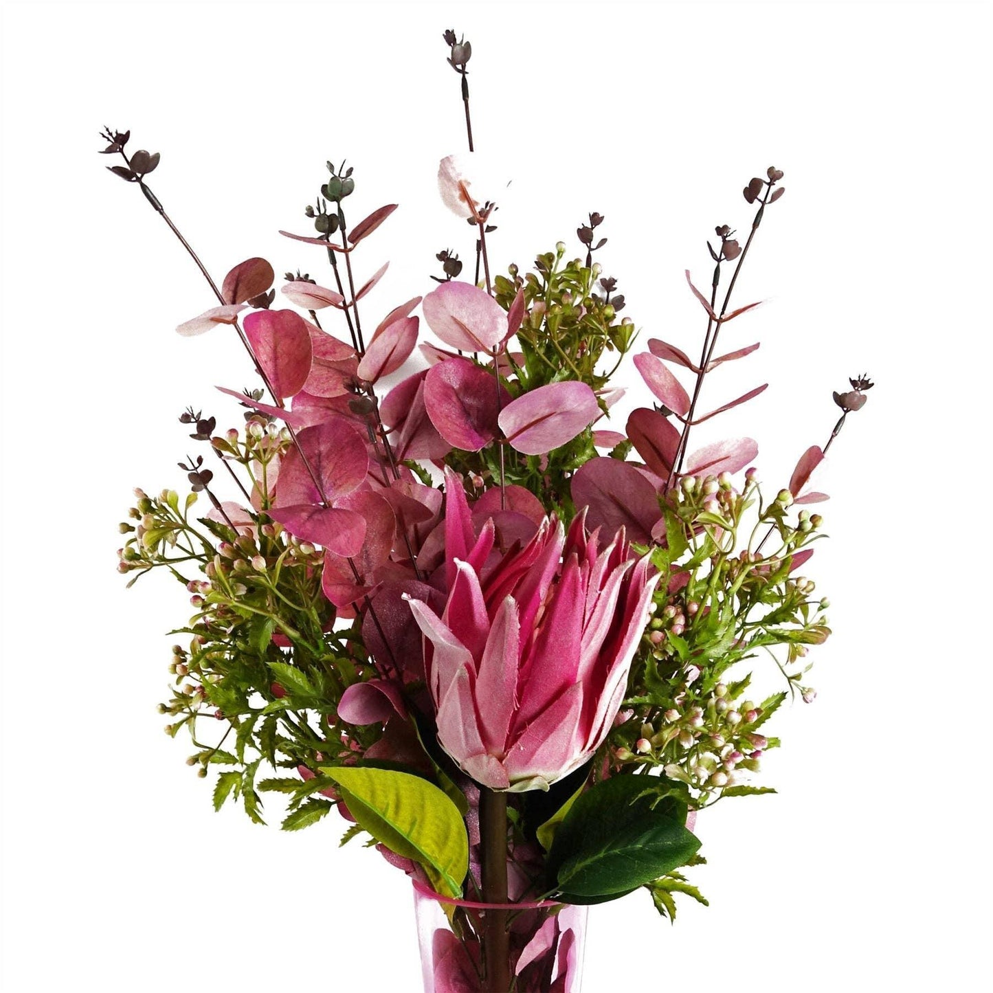 65cm Protea Sugarbush Flower Single Stem - Pink