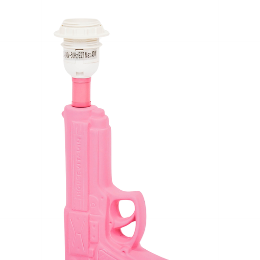 Gun Table Lamp - Ceramics - Neon Pink