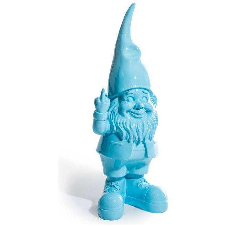 Medium Bright Blue "Naughty Gnome" Figure