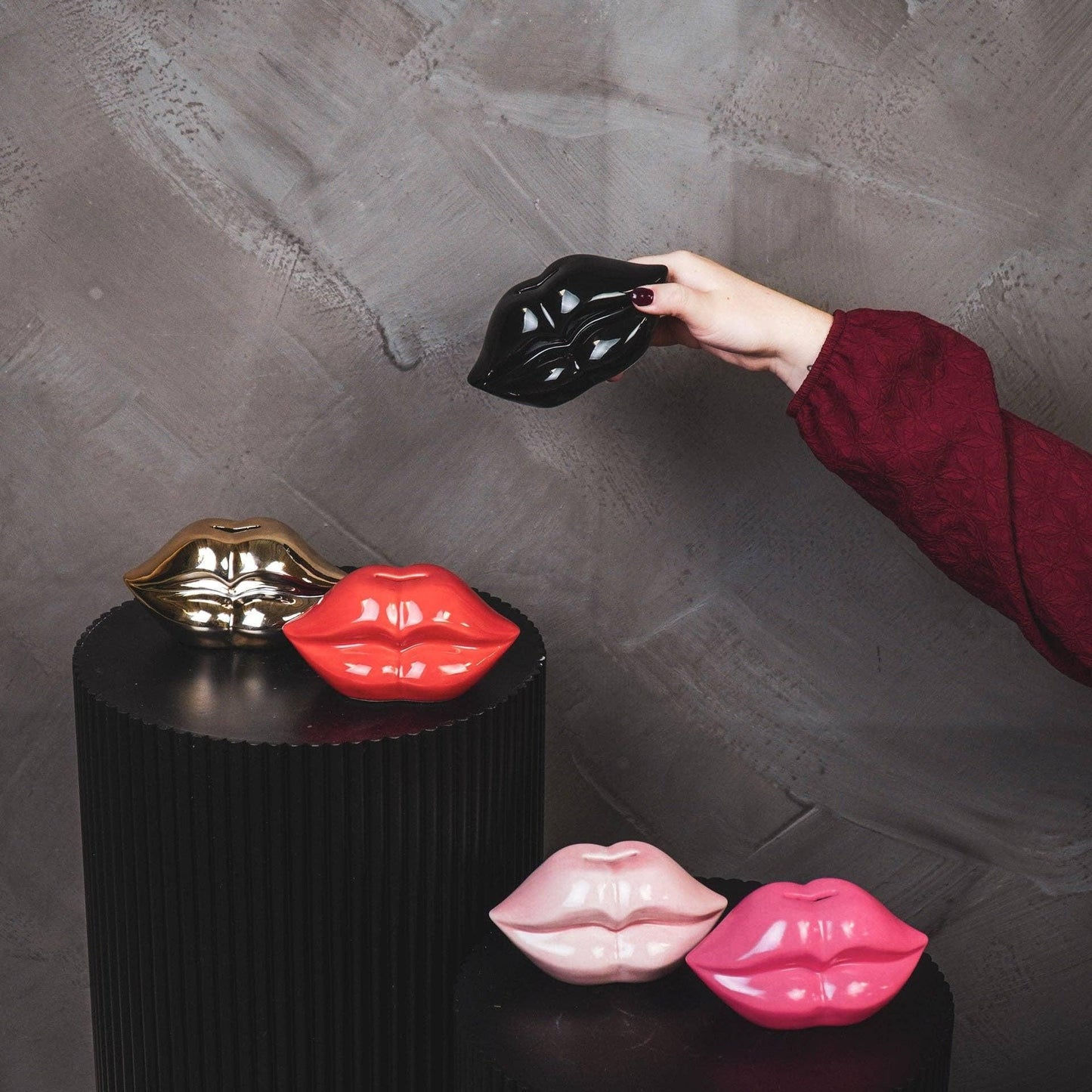 Pink Lips money box