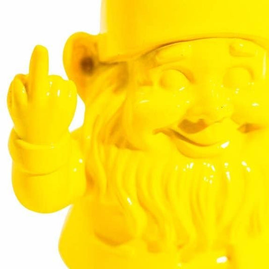 Small Bright Yellow "Naughty Gnome" Figure