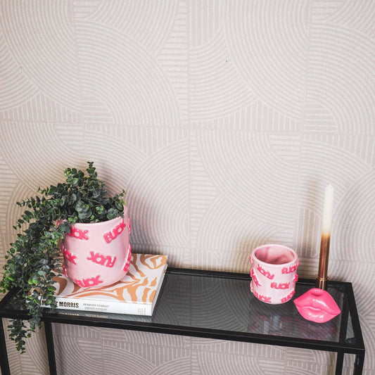 Naughty F**K Pot Pink and stone