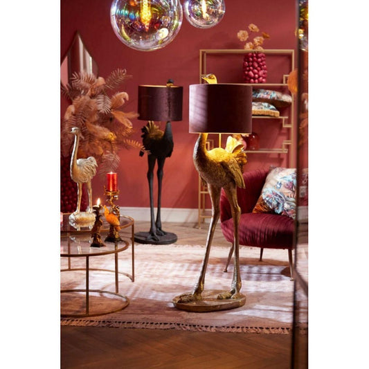 Gold Ostrich floor lamp