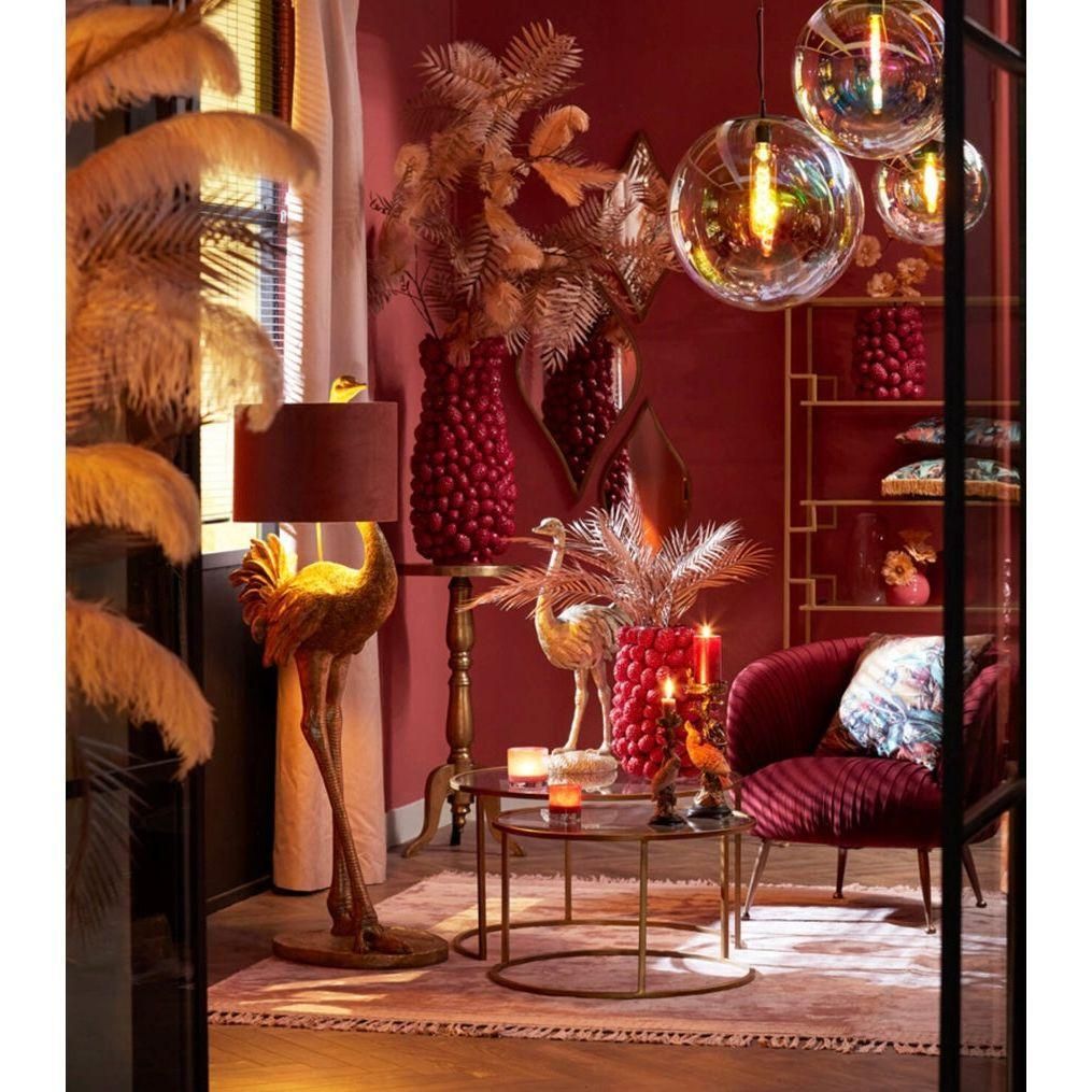 Gold Ostrich floor lamp