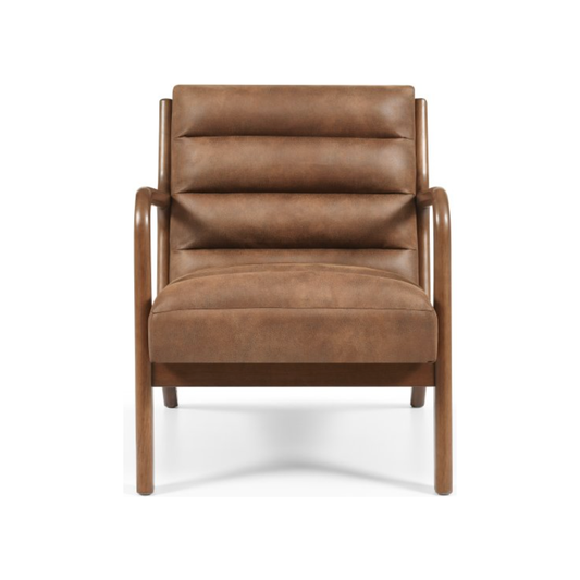 Retro Chair in Ribbed Brown