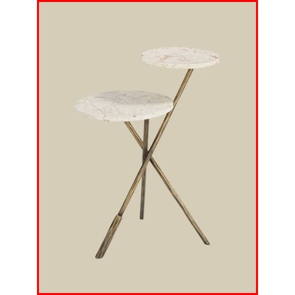 2 Tier Marble side table