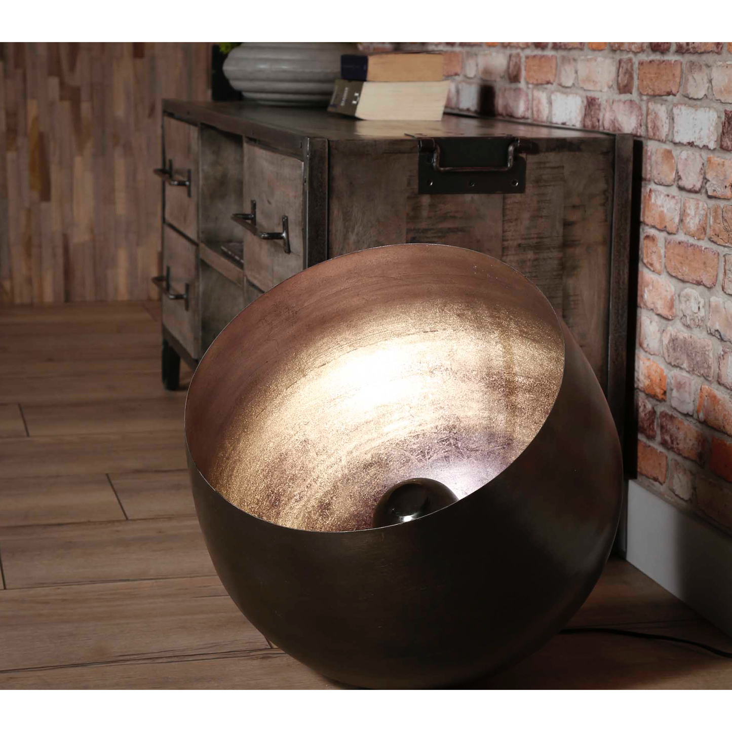 Dome Lamp Black/Gold