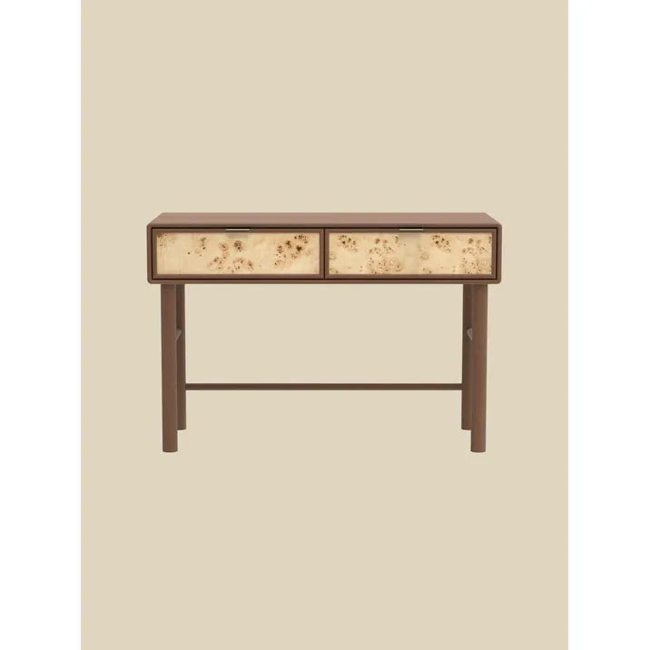 Rustic mango 2 drawer console table