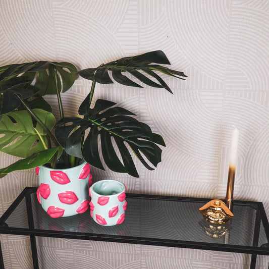 Kiss me Pot Mint & pink