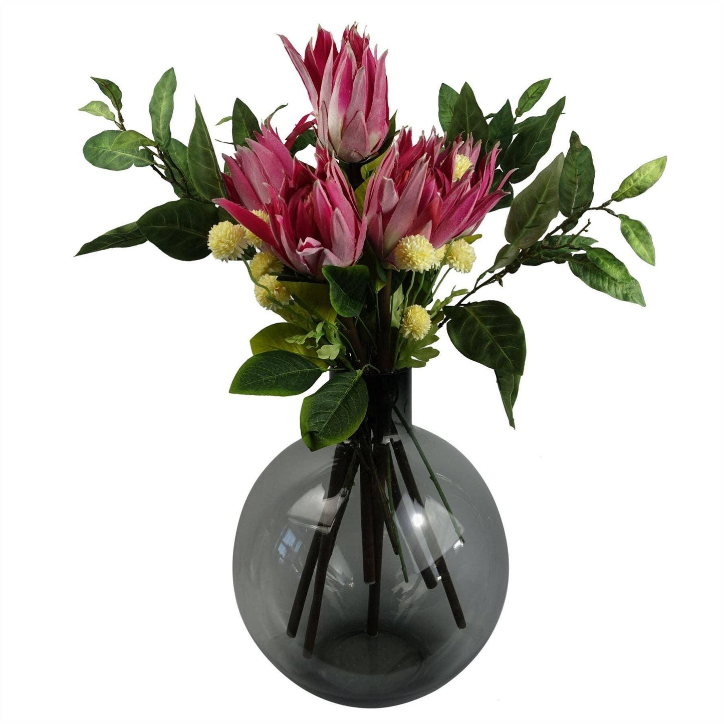 65cm Protea Sugarbush Flower Single Stem - Pink