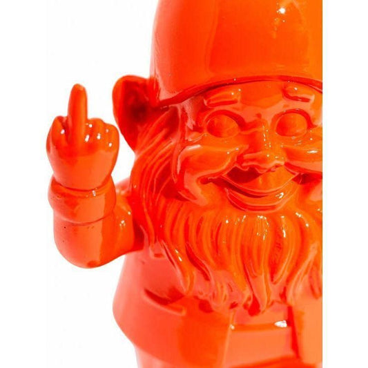Small Bright Orange "Naughty Gnome" Figure