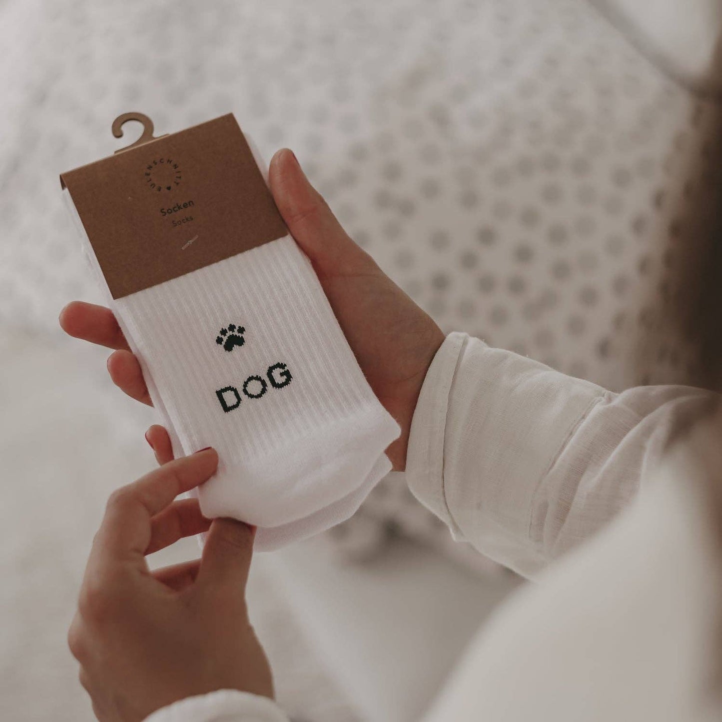 Socks white Dog Lover