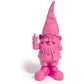 Small Bright Pink "Naughty Gnome" Figure
