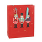 23cm Medium Red Christmas Nutcracker Gift Bag