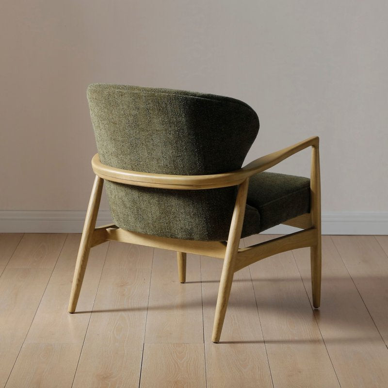 Miles chair in Chenille fabric Olive ** INTRO OFFER**