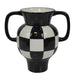 Stunning Black and white Checked vase