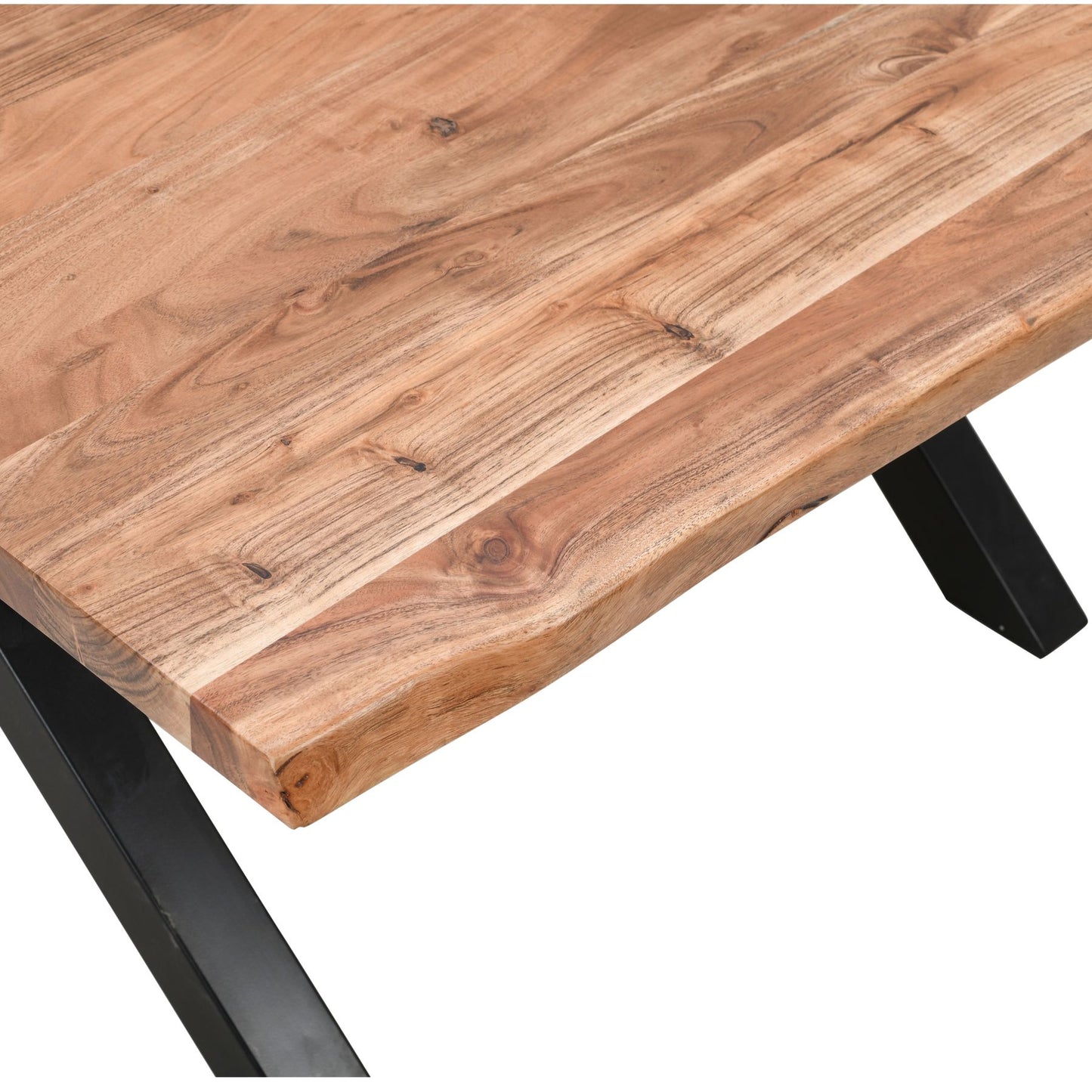 Live edge square dining table 1.4m