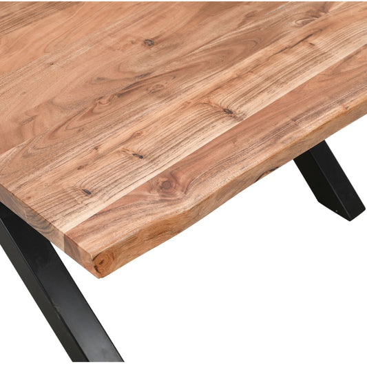 Live edge square dining table 1.4m