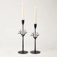 Small Reindeer Head Candleholder black