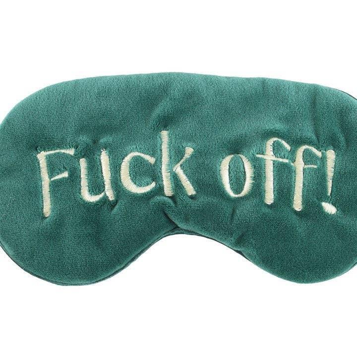 Sweary Velvet Sleep Mask