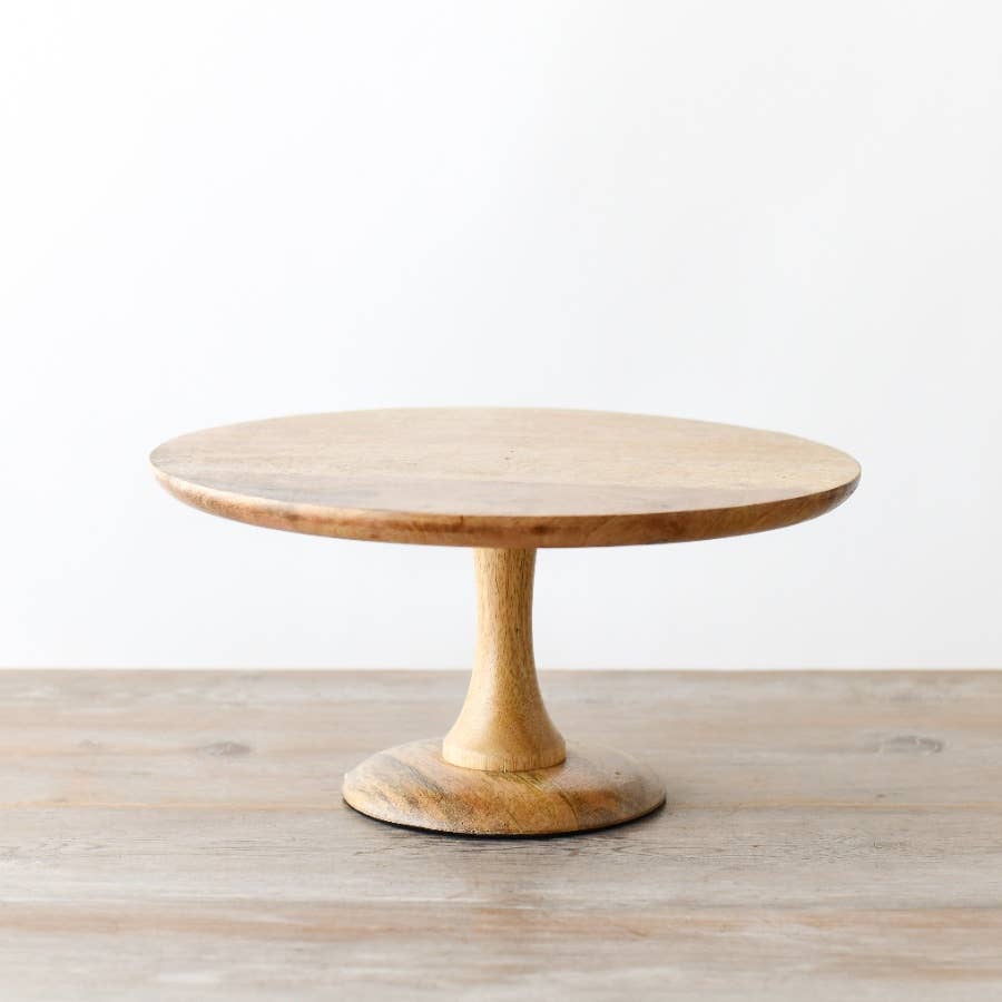 Mango Wood Cake Plate 30cm