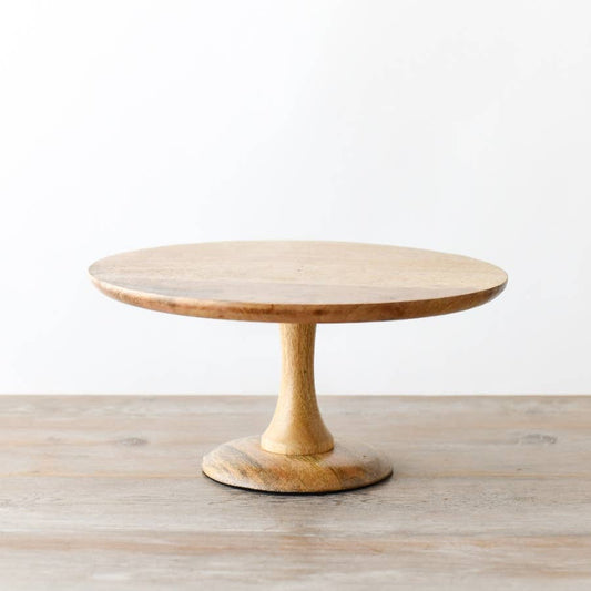 Mango Wood Cake Plate 30cm