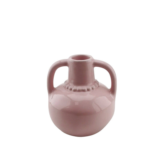 Pearl Neck Vase in dusky pink