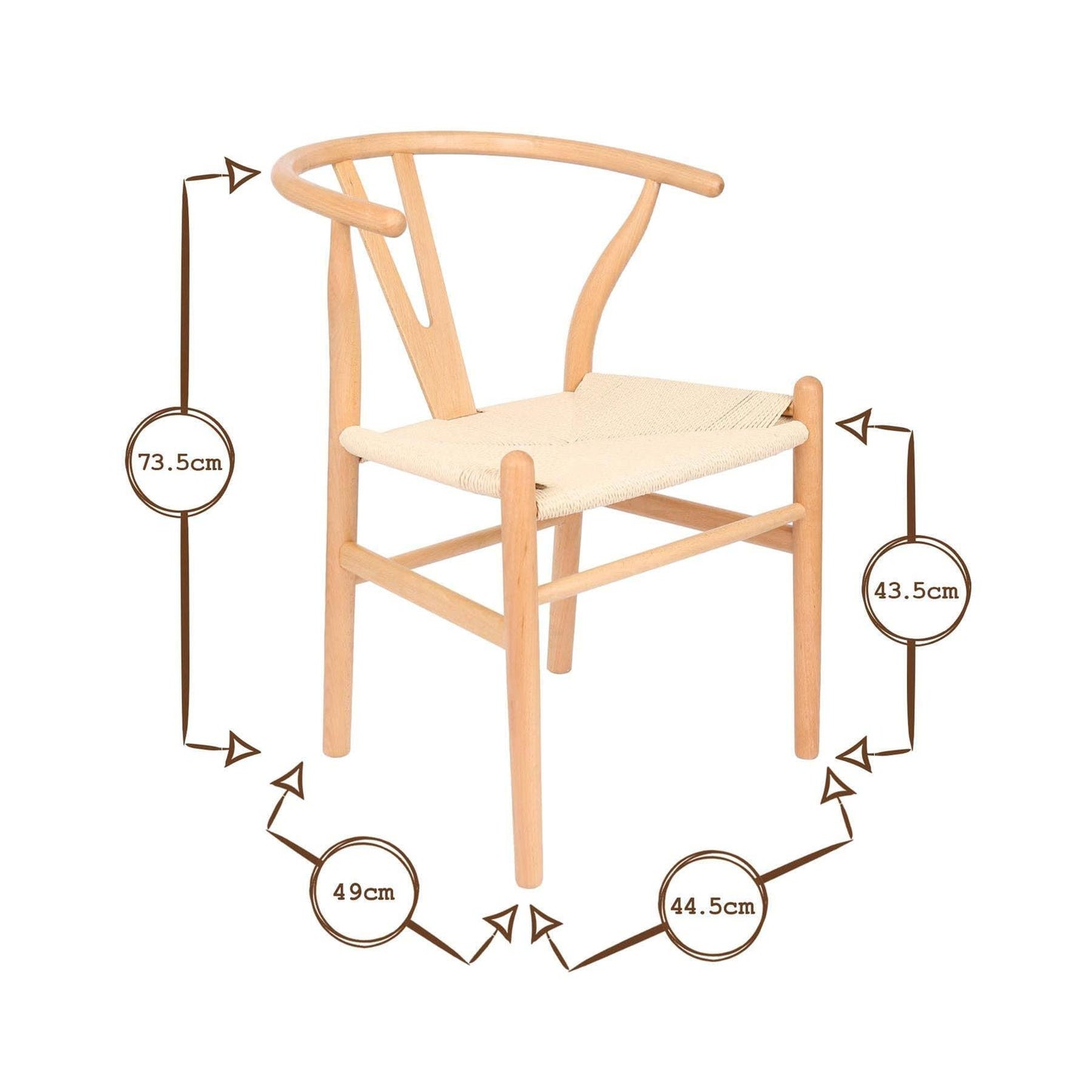 Beech Wooden Scandi Dining Chair