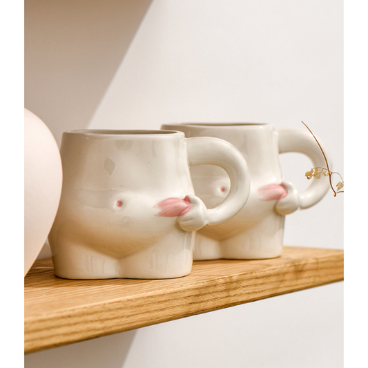 Creative Fat Belly Shape Ceramic Mug