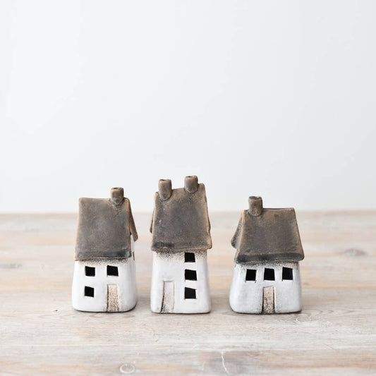 LED Speckle White house Deco, 11.2cm