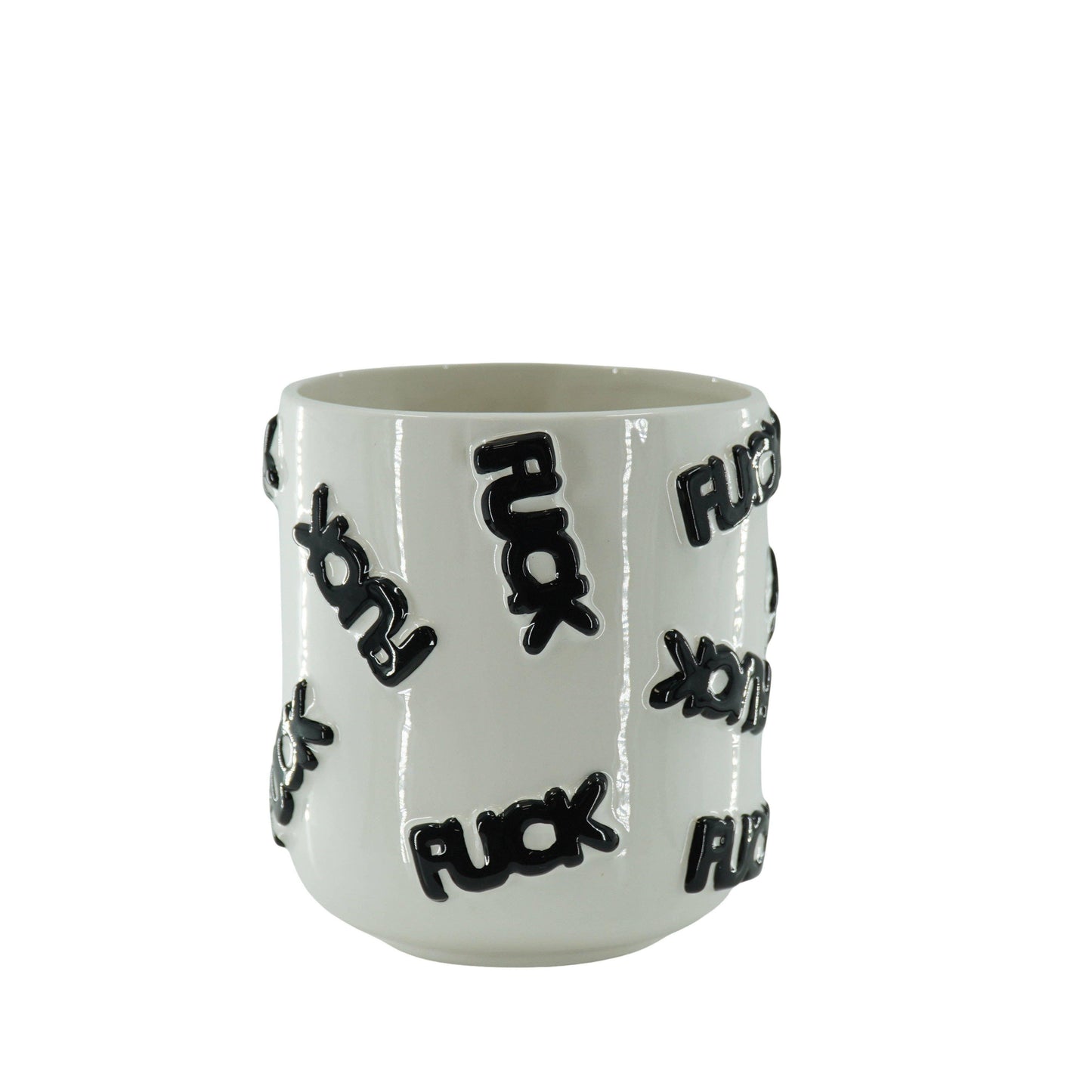 Naught F**K Pot Black and white