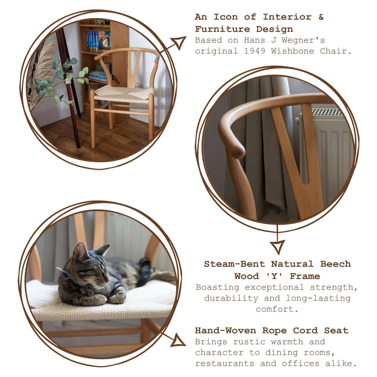Beech Wooden Scandi Dining Chair
