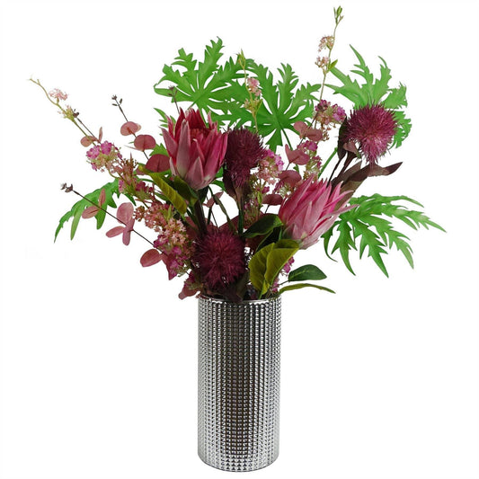 65cm Protea Sugarbush Flower Single Stem - Pink