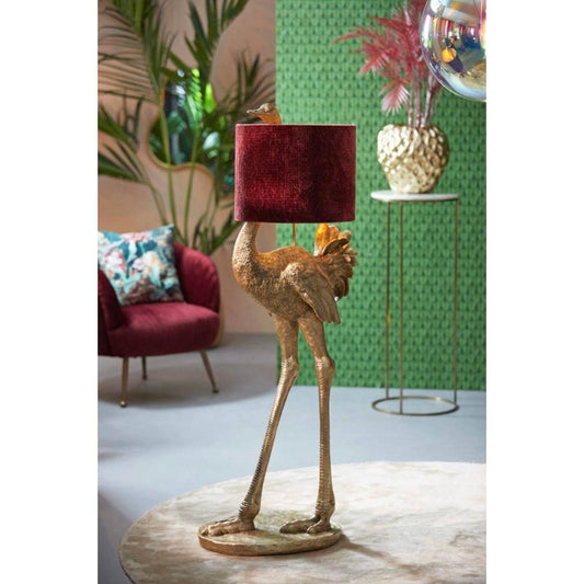 Gold Ostrich floor lamp