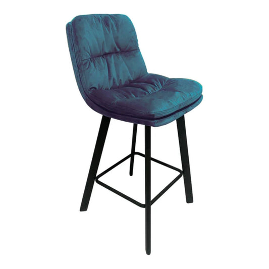 Teal Velvet Barstool