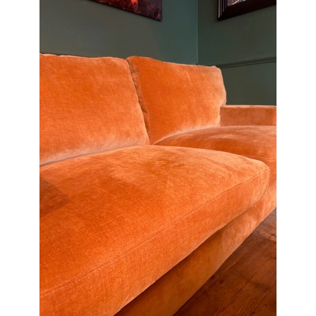 The Cromwell Sofa Large Shop display Marmelade orange