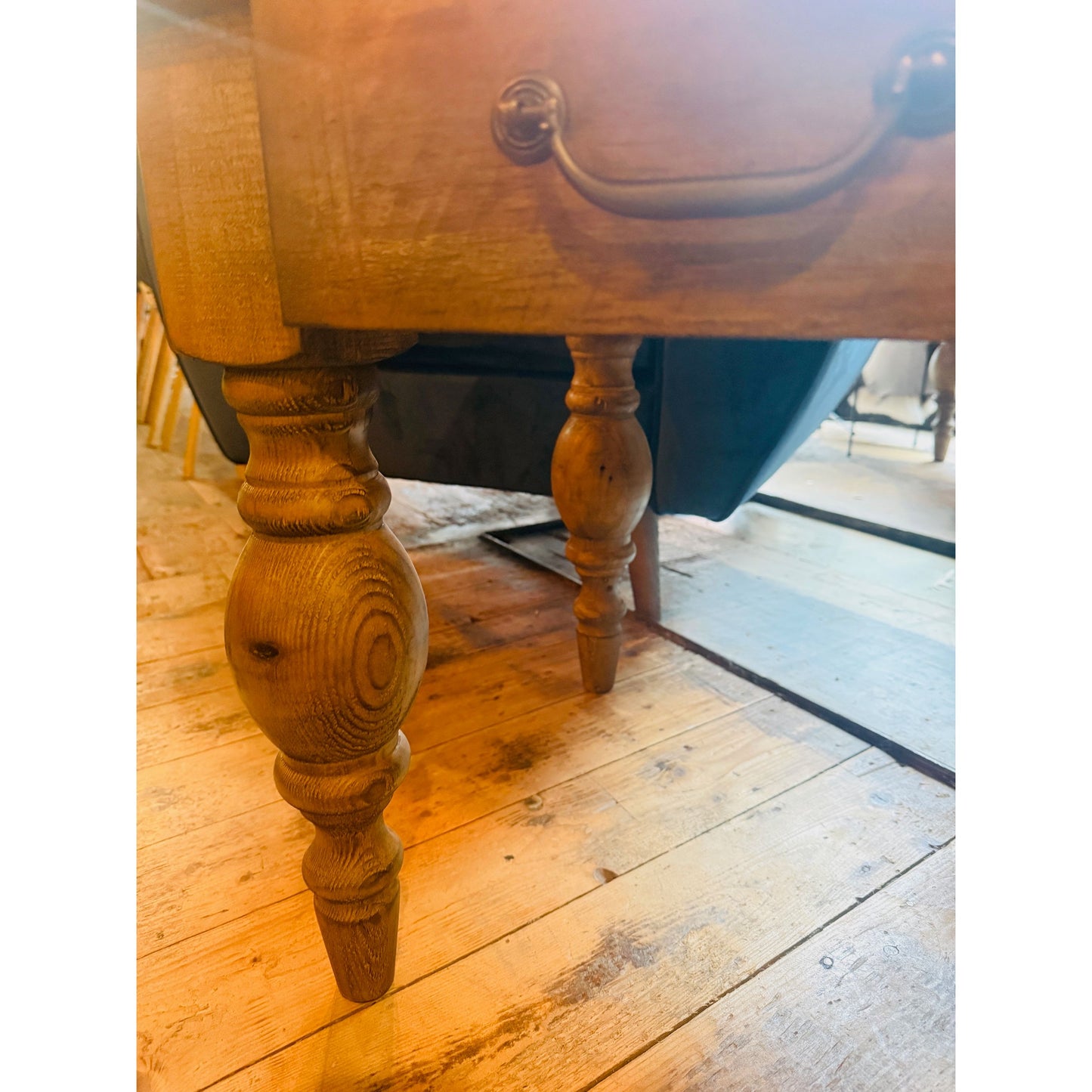 reclaimed pine side table