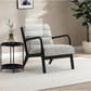 Retro Chair Natural with black frame