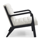 Retro Chair Natural with black frame