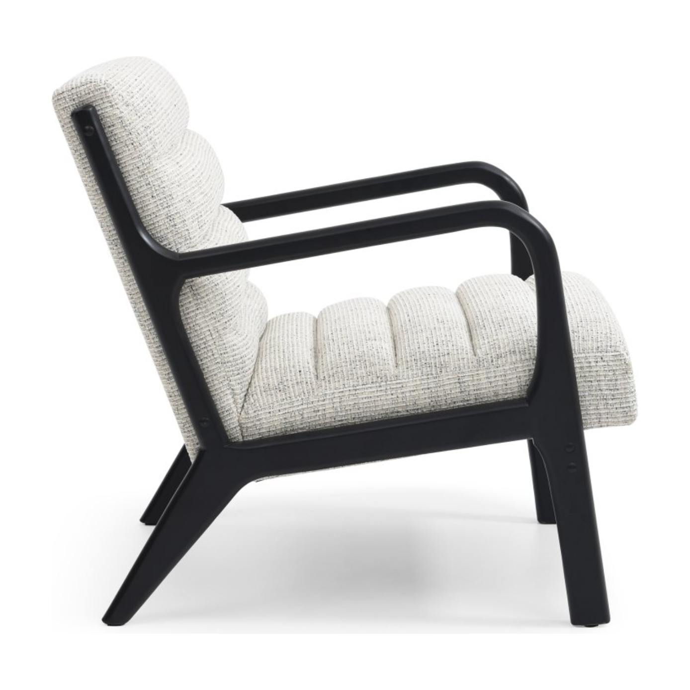 Retro Chair Natural with black frame