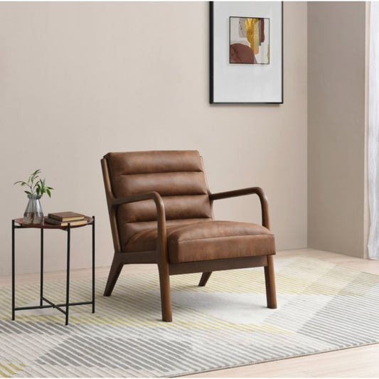 Retro Chair in Ribbed Brown