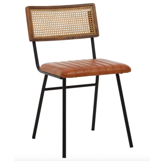 Buffalo Tan Leather Dining Chair