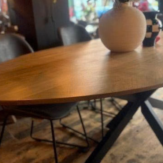 Ex display Mango Oval dining table 2.2m