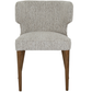 Fabric Curved dining chair Natural