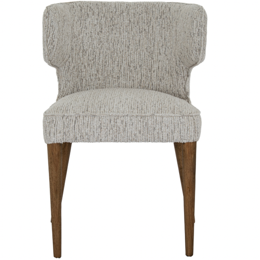 Fabric Curved dining chair Natural
