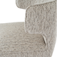 Fabric Curved dining chair Natural