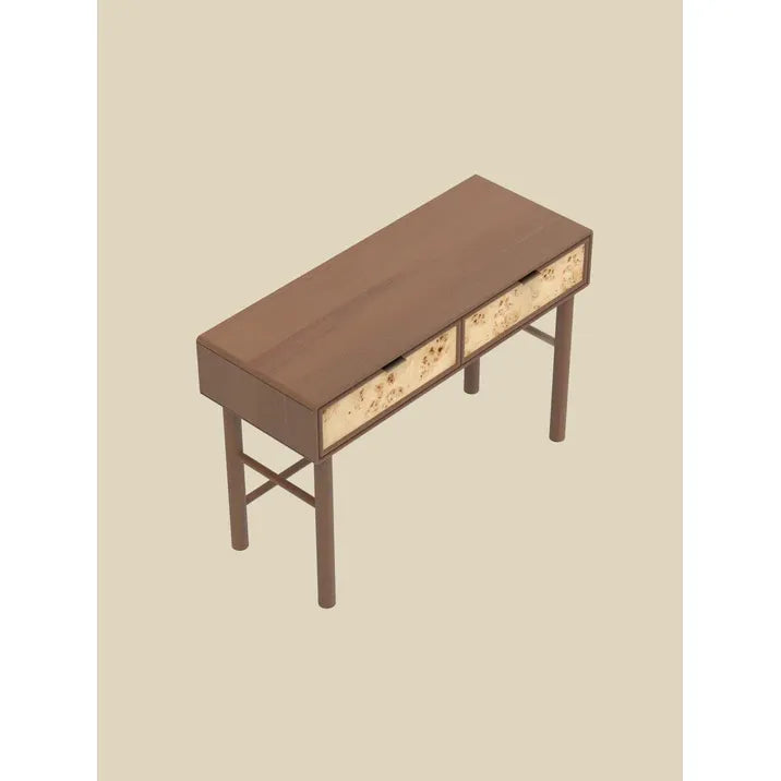 Rustic mango 2 drawer console table